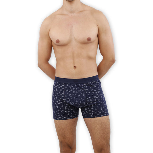 بوكسر رجالي قطن بنقشة مرساة